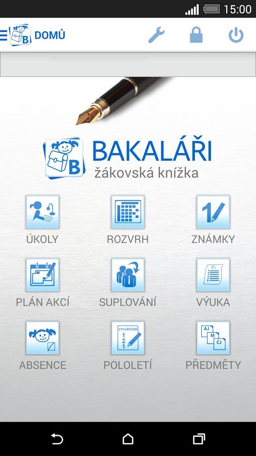 úvodní menu